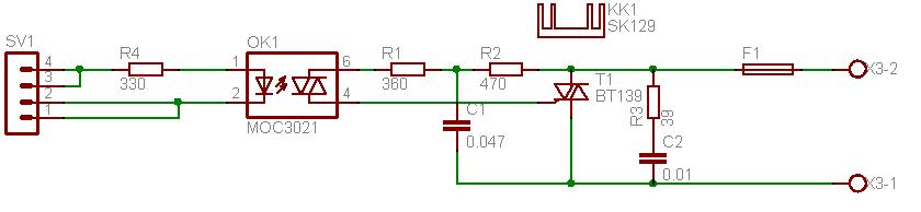 Bt139 схема включения симистора