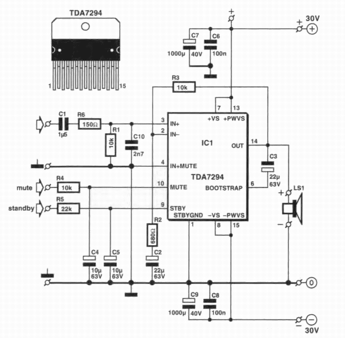 Микросхема tda8359j схема включения