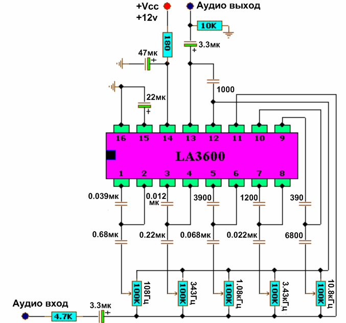 Эквалайзер своими руками схема