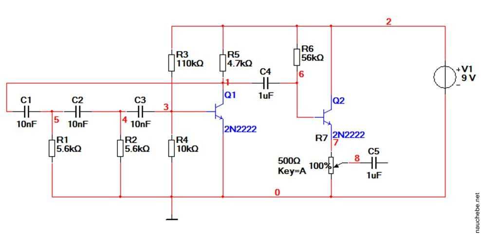 Сигнал частотой 1 кгц. Схема генератора синусоидального сигнала 1 КГЦ. Генератор синусоиды на транзисторе схема. Генератор синуса на транзисторах схема. Генератор НЧ на одном транзисторе схема.