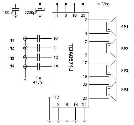 Tda8589aj r1cu схема включения