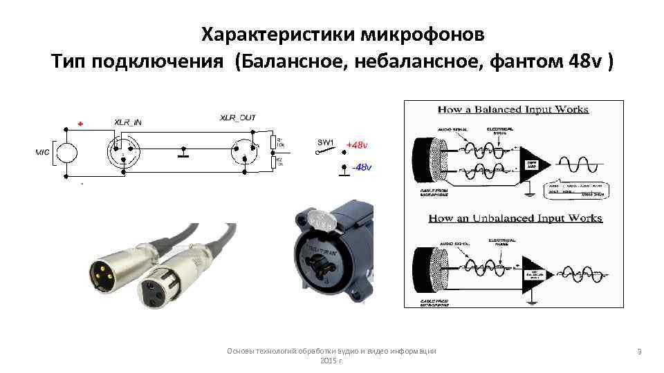 Схема подключения микрофона к xlr