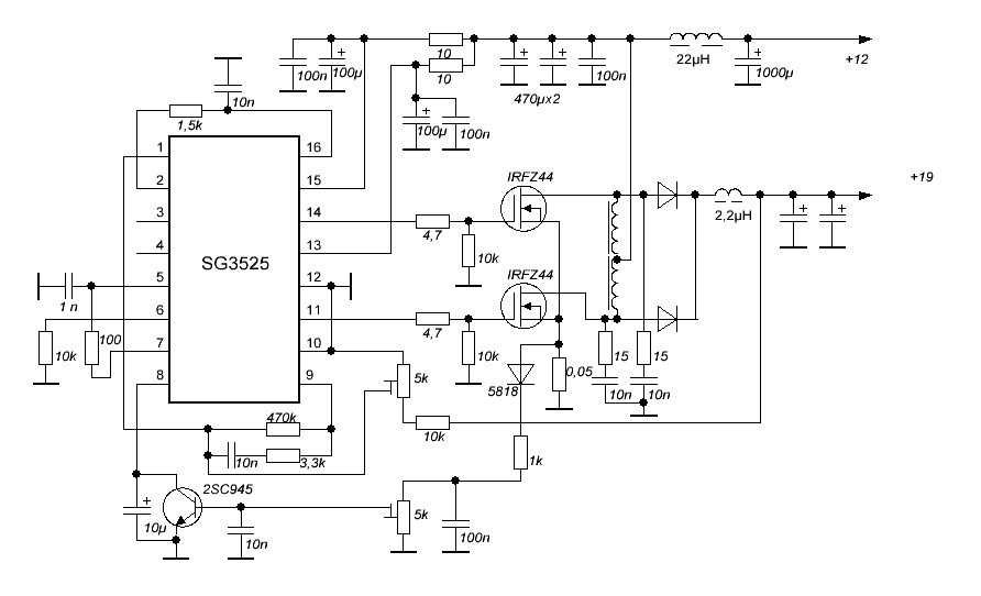 Tsc3825b схема включения