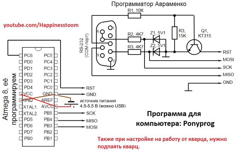 Схема программатора для pic контроллеров через usb