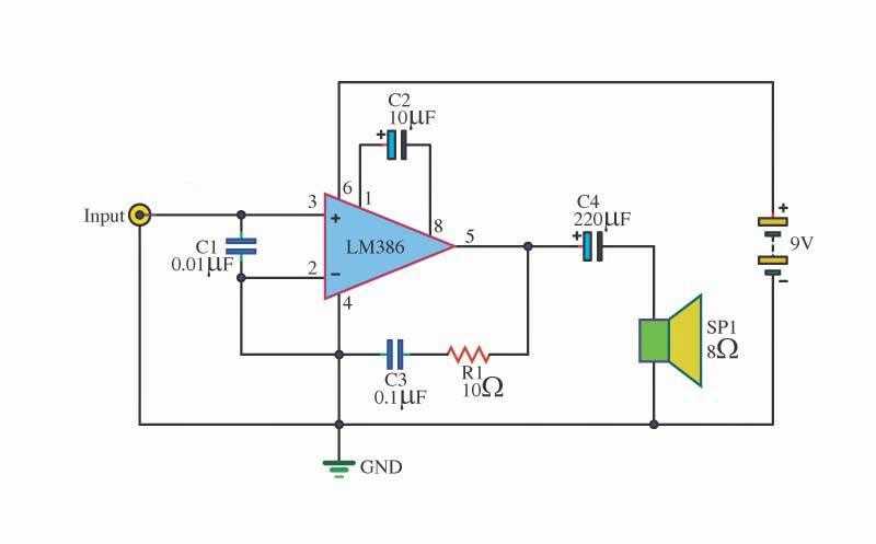 Унч на lm386 своими руками схемы