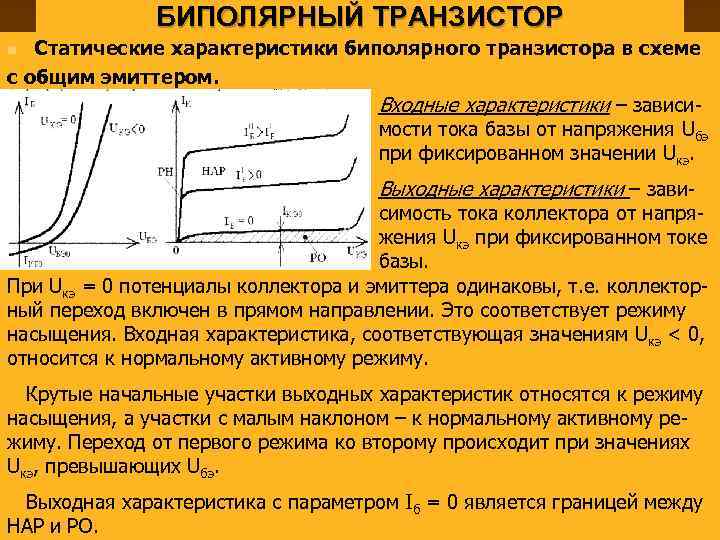 Нарисуйте вах транзистора в схеме с общей базой