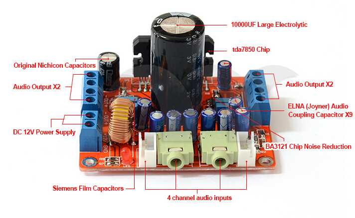 замена микросхемы tda7388 на tda7850