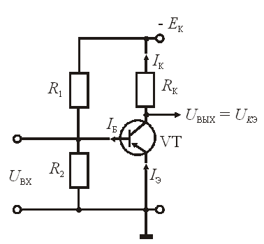 Каскад с общим эмиттером схема