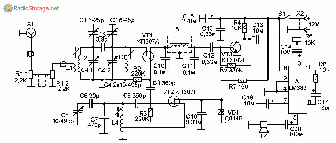 Схемы радиоприемников на любительские диапазоны