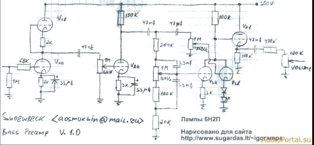 Схема ламповый предусилитель своими руками