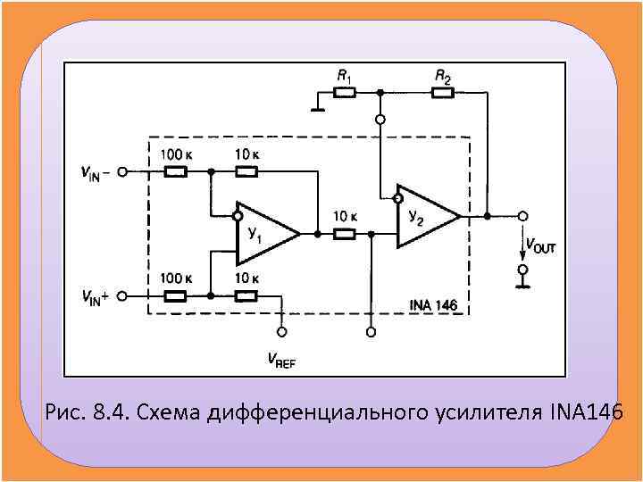 Схема диф усилителя на оу