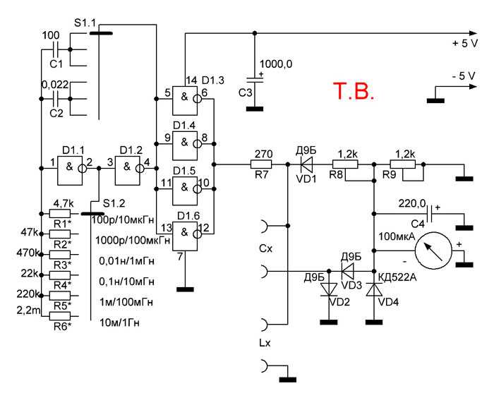 Измеритель индуктивности своими руками схема на ne555