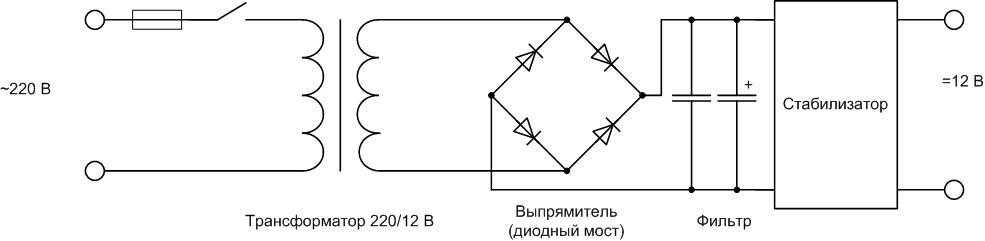 Можно ли построить выпрямительную схему без трансформатора