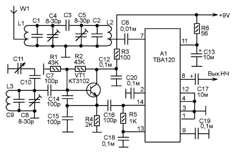 Приемники кв схема - 85 фото