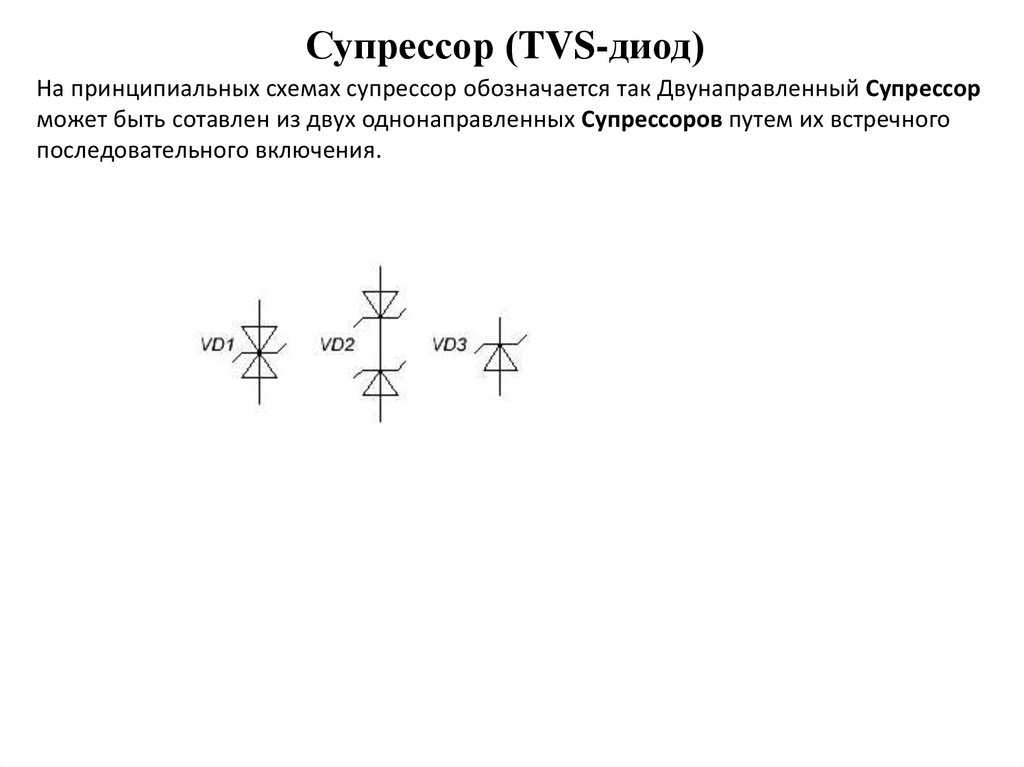 Размеры диода на схеме