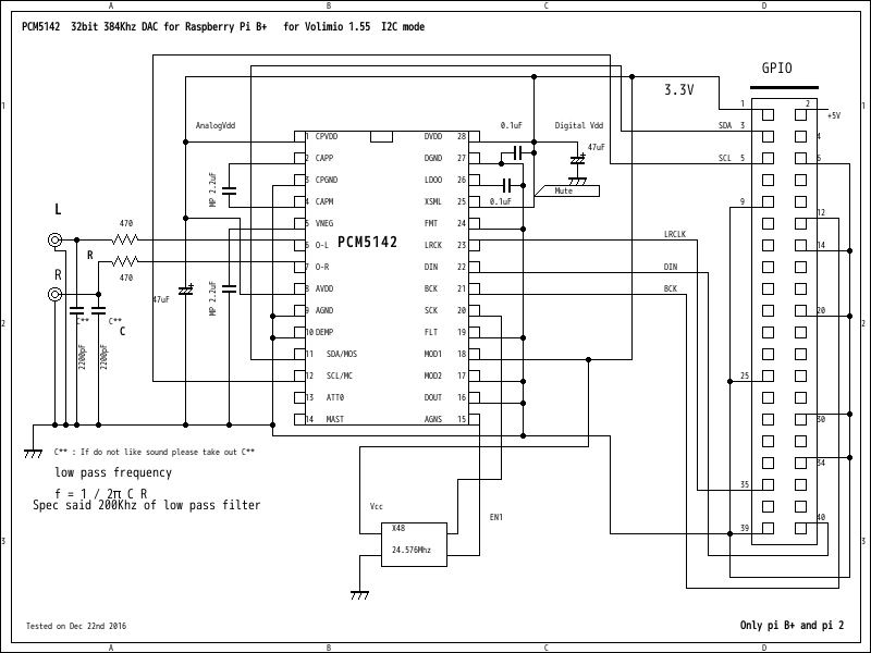 Pcm5121 схема включения