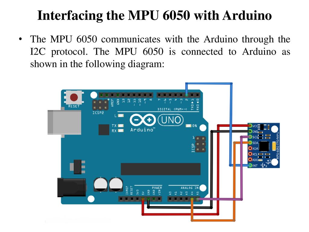 Mpu 6050 схема подключения