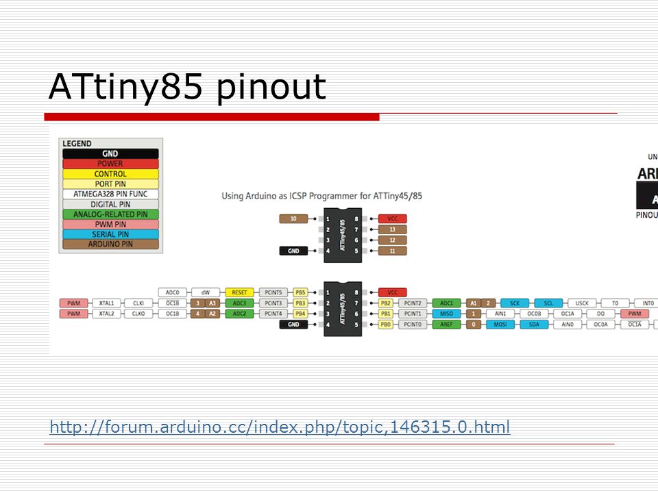 Attiny85 usb схема