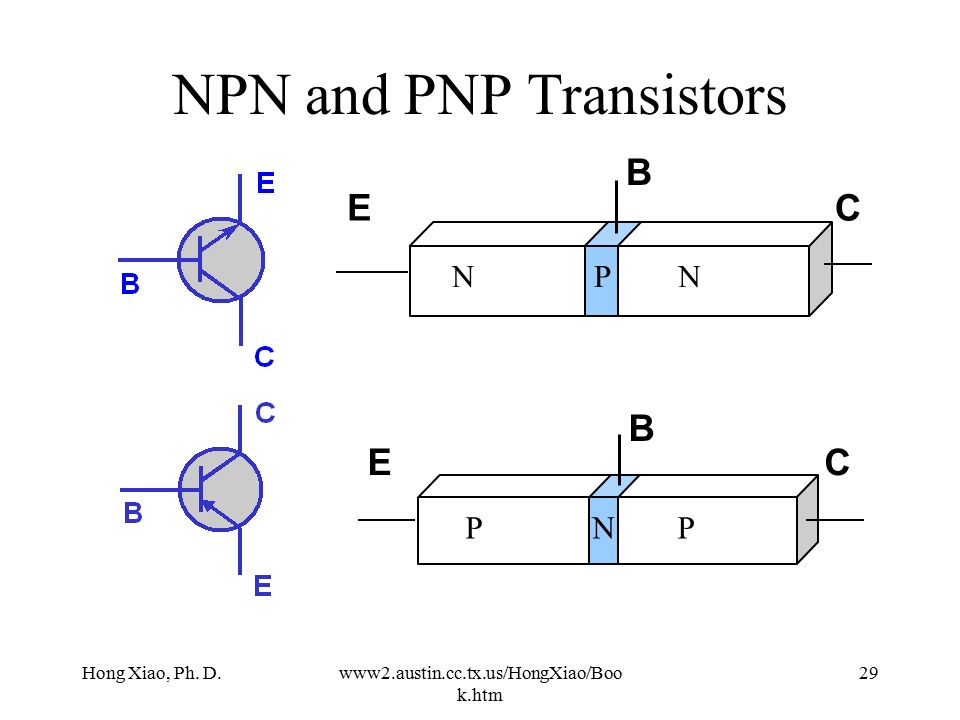 Транзистор npn схема работы