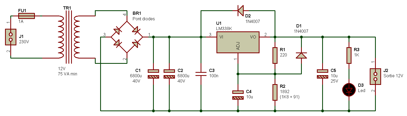 Lm338t характеристики схема