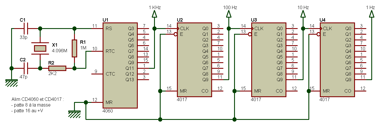 4060 микросхема схема включения