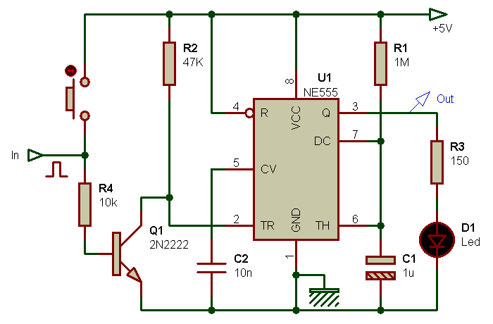 Генератор на 555 схема