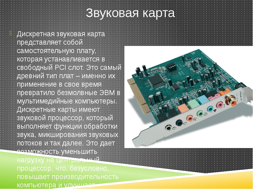 Звуковая карта определение