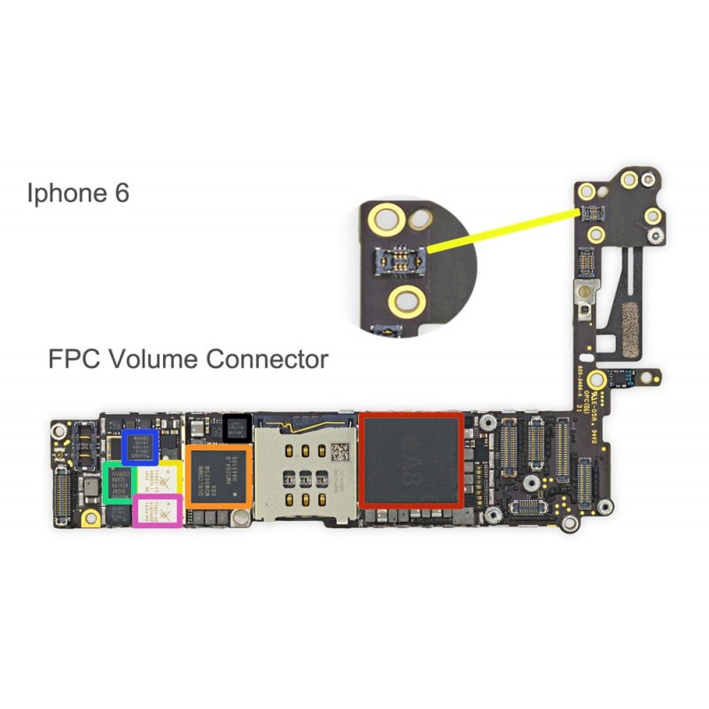 Iphone 11 схема платы с расположением элементов