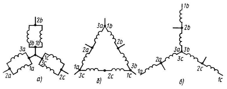 Трехфазный асинхронный двигатель включен в сеть 380 в по схеме звезда