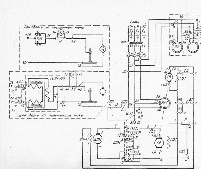 Сварочный полуавтомат схема электрическая принципиальная схема