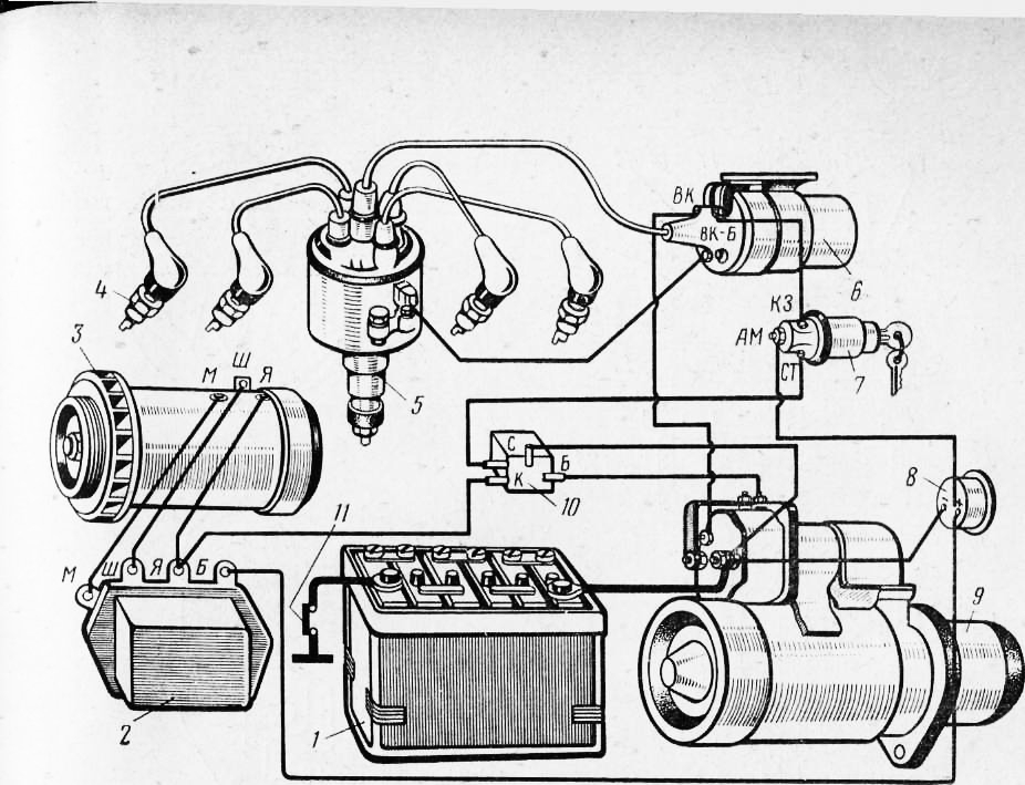 Электрическая схема катушки зажигания