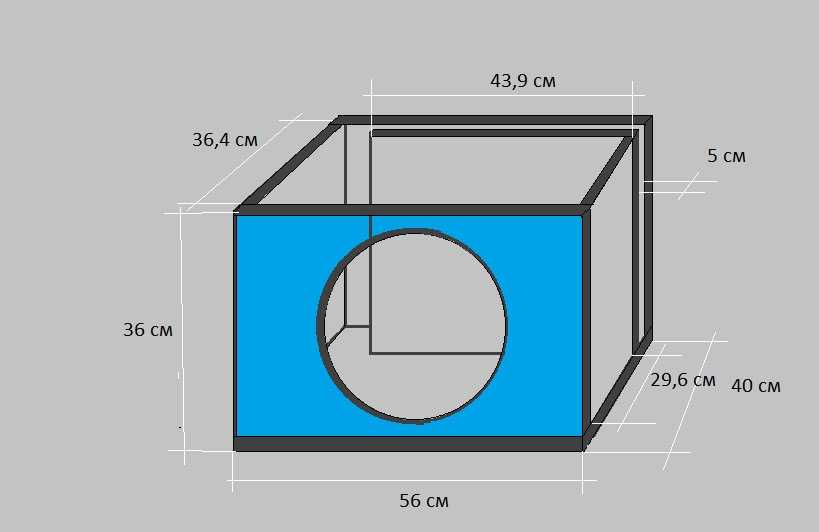 Короб для сабвуфера 12