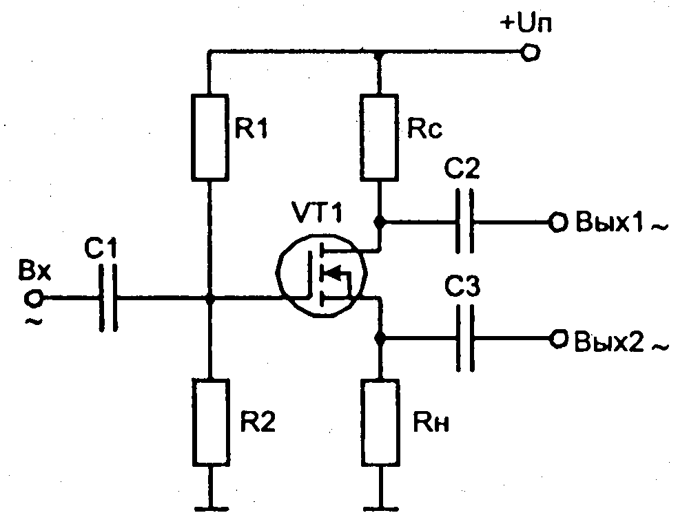 Усилитель на полевых транзисторах схема