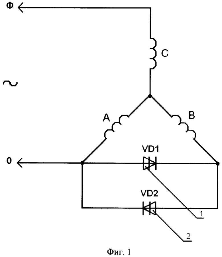 Двухфазный двигатель схема