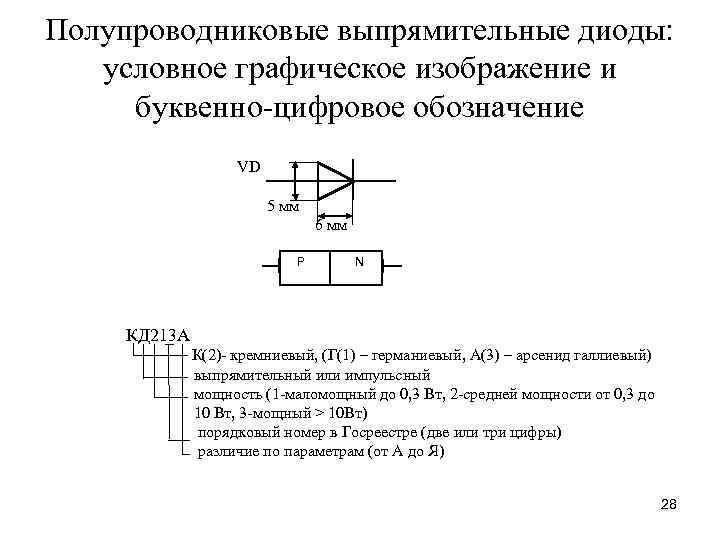 Выпрямитель обозначение на схеме