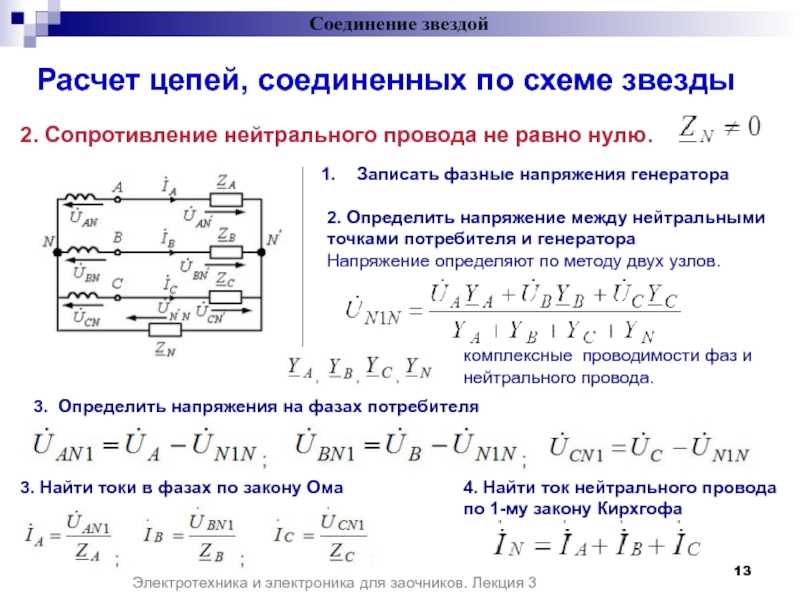 Схема расчетной цепи