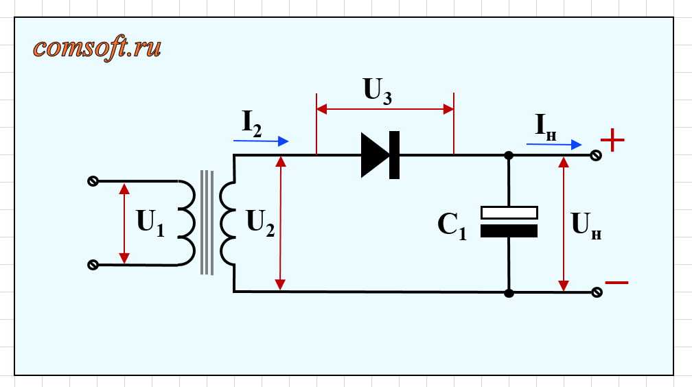 Схема выпрямителя на диоде