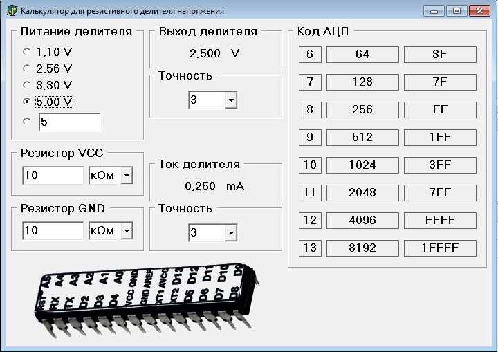 Расчет гасящего резистора калькулятор