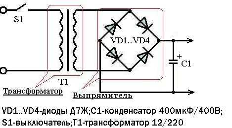 Какую роль играет трансформатор в схемах диодных выпрямителей