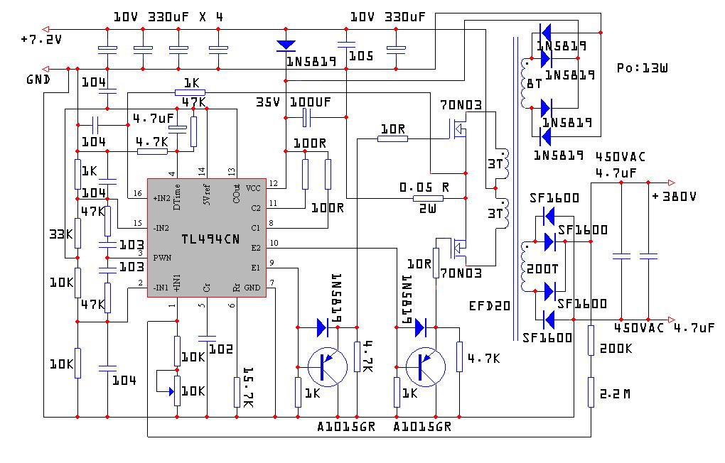 Tl494l схема включения описание на русском схема