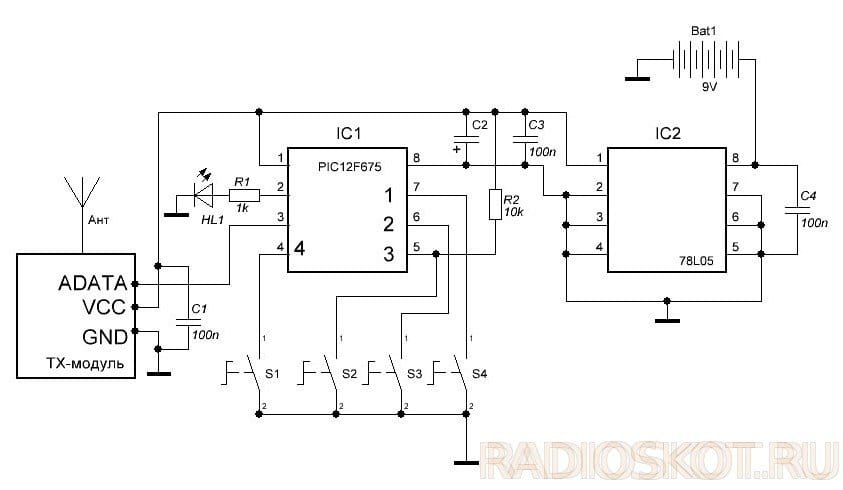 Проекты на pic12f675