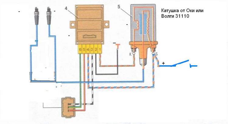 Схема системы зажигания ваз 2108