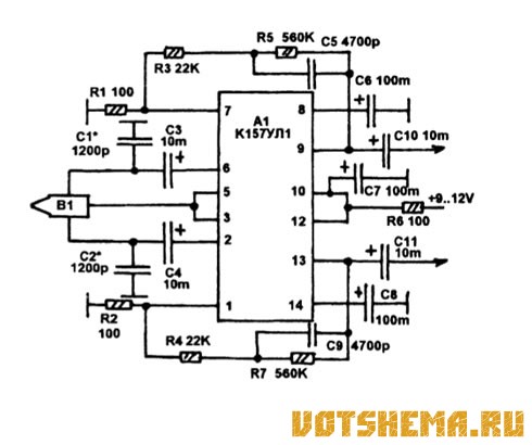 К157уд2 внутренняя схема