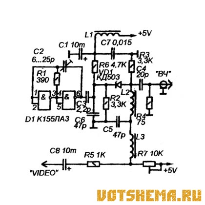 Схема rf модулятора