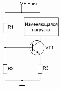 Напряжение ub в представленной схеме называется