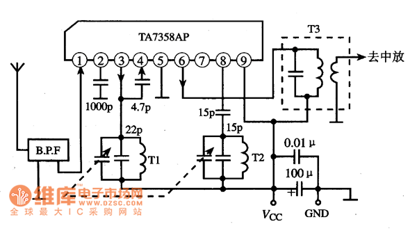 Схема включения an7205