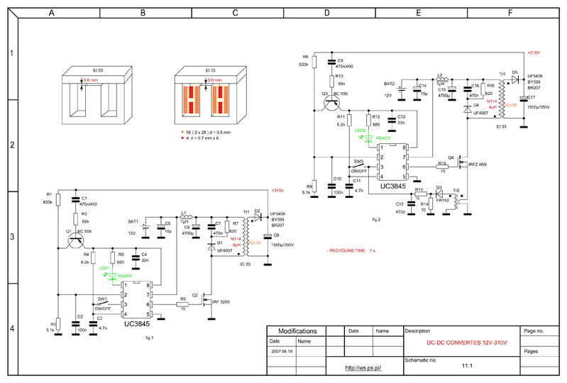 Uc3842 datasheet схема включения