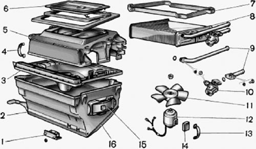 Схема печки 2106. Корпус радиатора печки ВАЗ 2107. Детали печки ВАЗ 2107. Схема корпуса печки ВАЗ 2107. Радиатор печки ВАЗ 2105 схема.