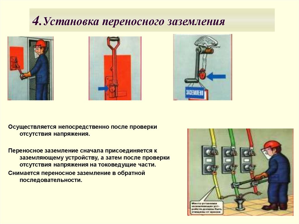 Какие схемы существуют для обеспечения безопасности персонала при выполнении работ под напряжением