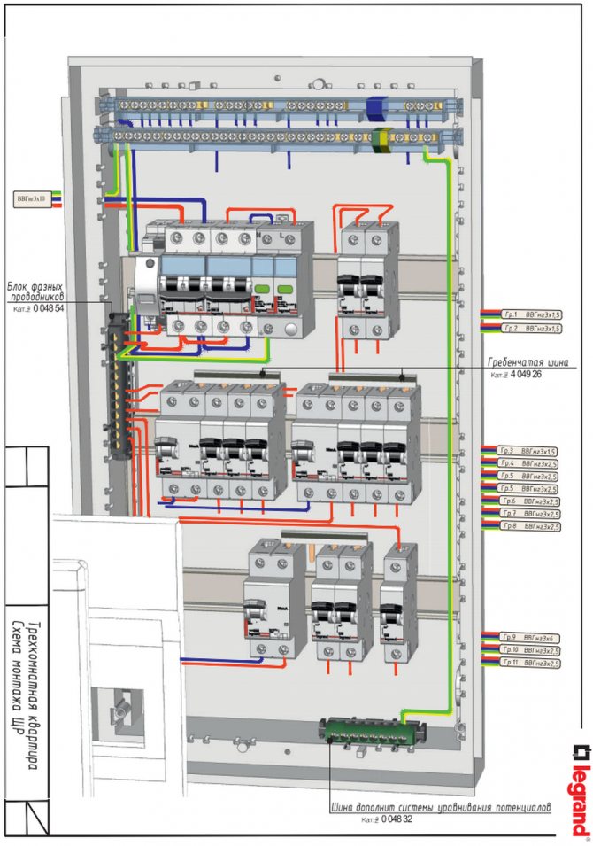 Схема в электрощите